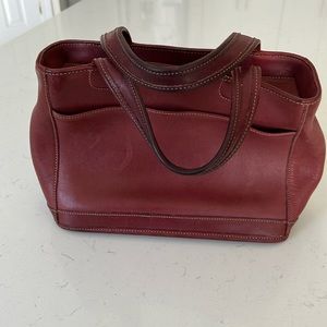 Coach burgundy red handbag